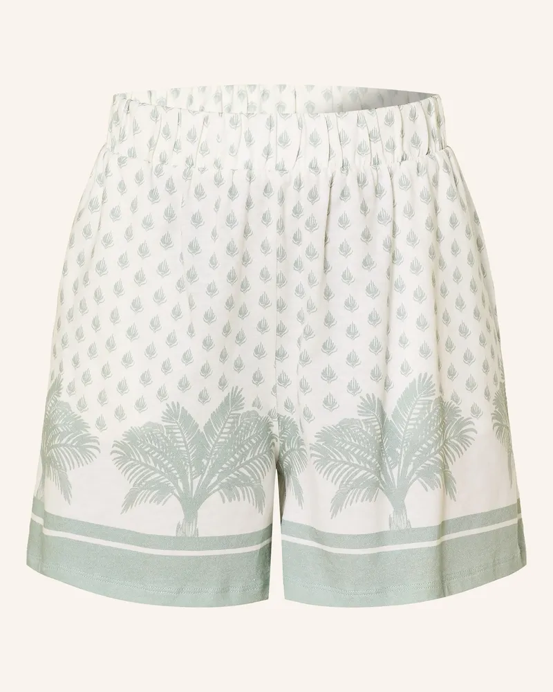 Marc O'Polo Schlafshorts gruen Weiss