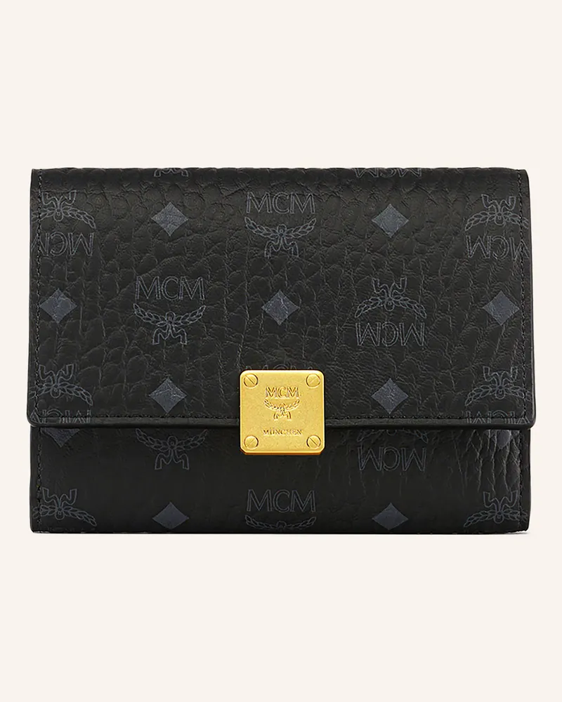 MCM Geldbörse Aren Visetos Small schwarz Schwarz