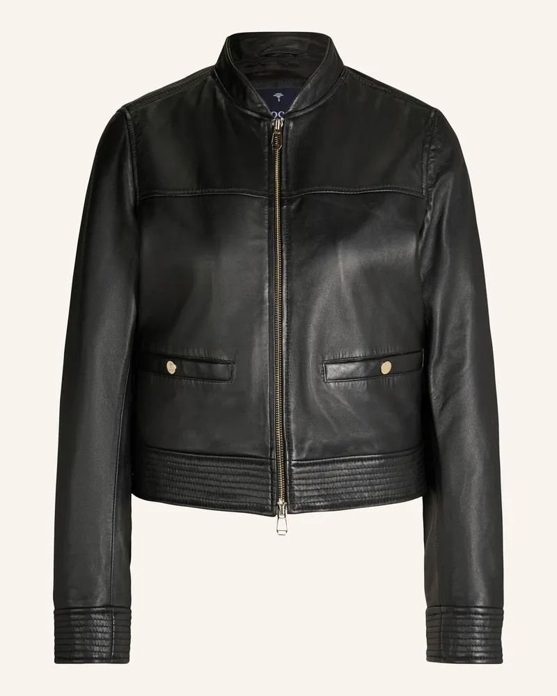 JOOP! Lederjacke schwarz Schwarz