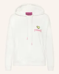 Frogbox Sweatjacke mit Pailletten Weiss