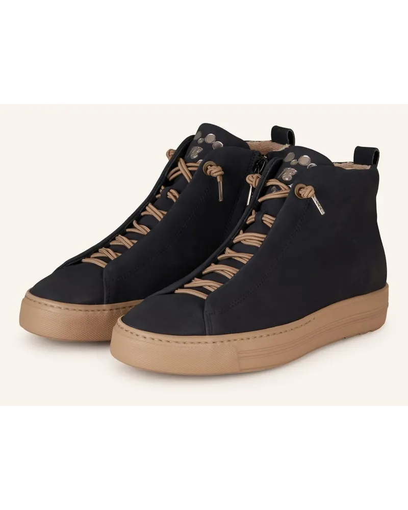 paul green Hightop-Sneaker - DUNKELBLAU/ CAMEL Blau