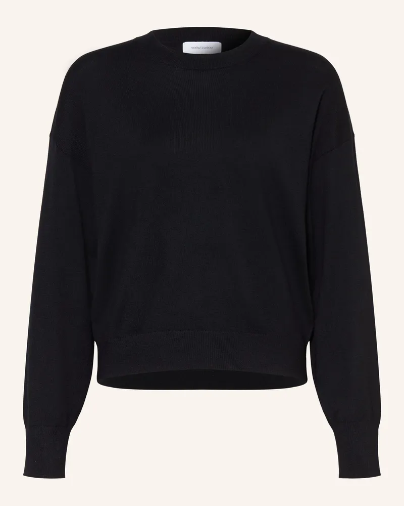 Darling Harbour Pullover Aus Merinowolle schwarz Black