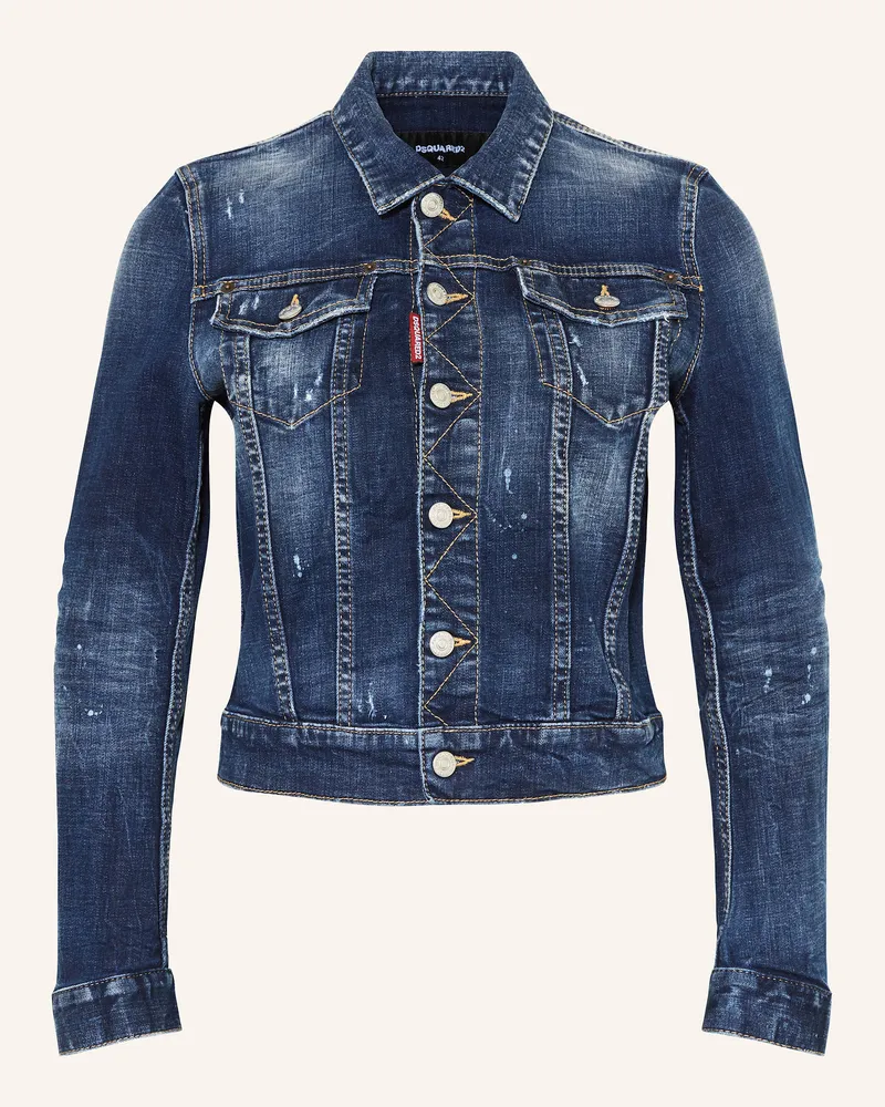 Dsquared2 Jeansjacke Dunkelblau