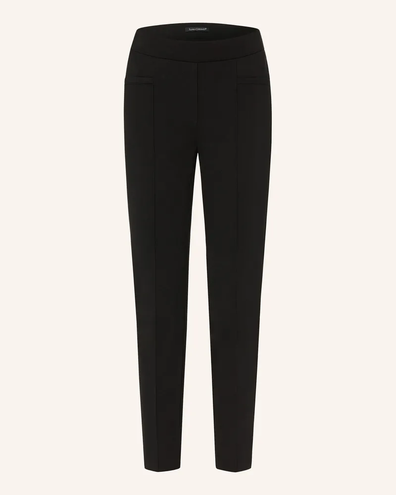 Luisa Cerano Jerseyhose schwarz Schwarz