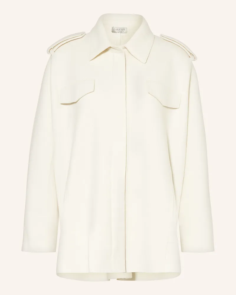 Lunaria Cashmere Wolljacke Mit Cashmere weiss Creme