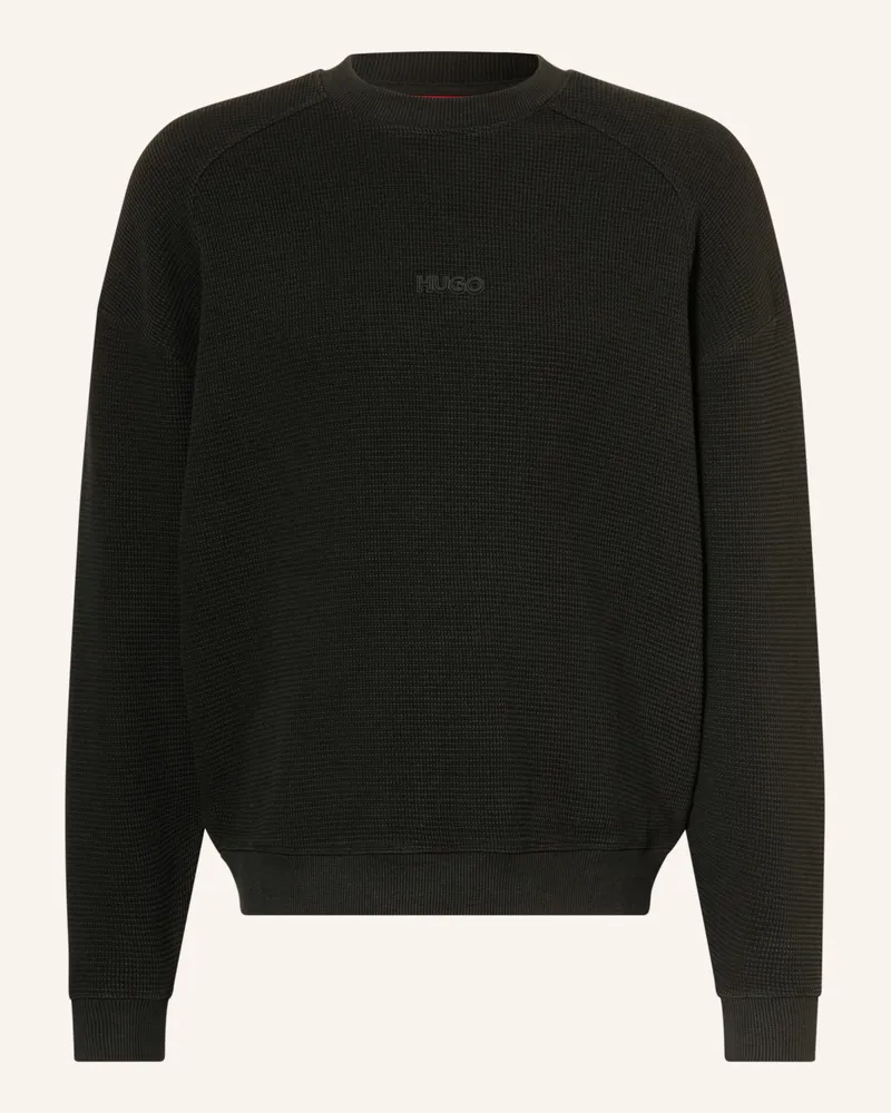 HUGO BOSS Pullover Dafflyn schwarz Schwarz
