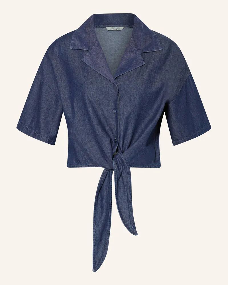 Herrlicher Jeansbluse Elonie blau Blau
