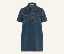 Jeanskleid mit Schmucksteinen