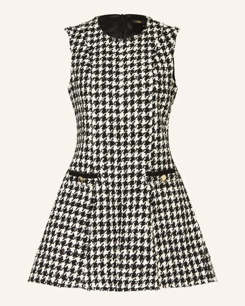 Maje Bouclé-Kleid Schwarz