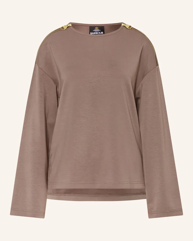 Barbour Sweatshirt Kenna braun Taupe