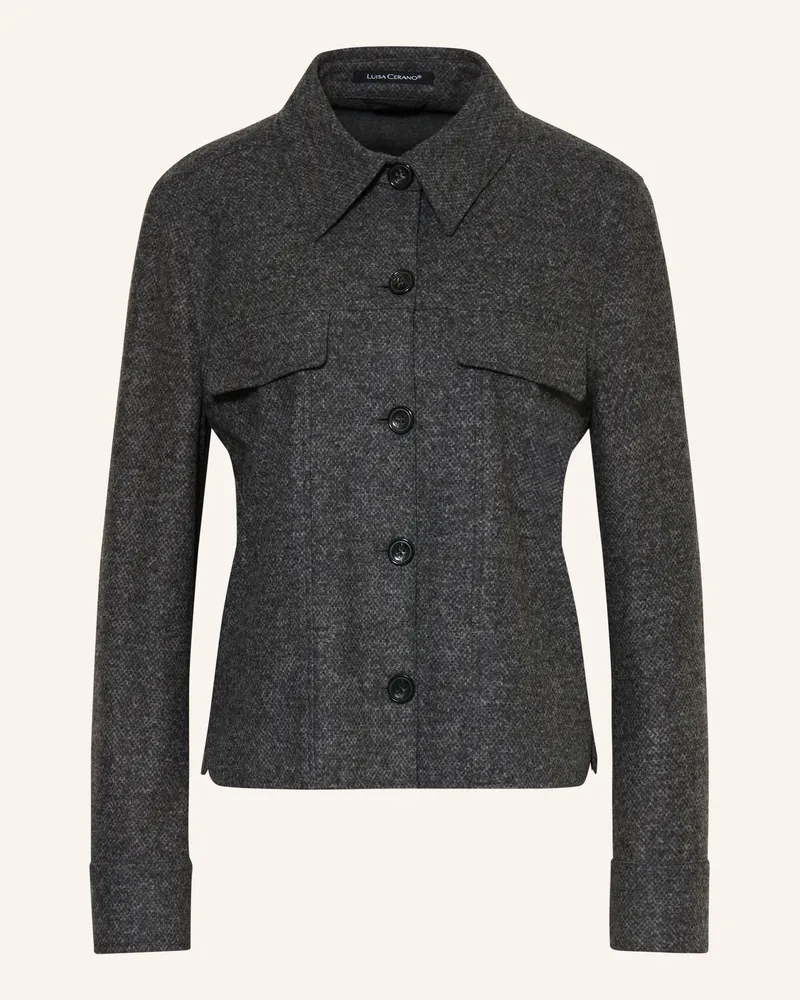 Luisa Cerano Overshirt Aus Flanell grau Grau