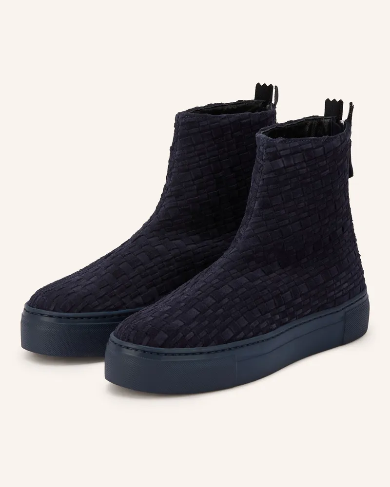 Attilio Giusti Leombruni Plateau-Boots Maria Woven blau Dunkelblau