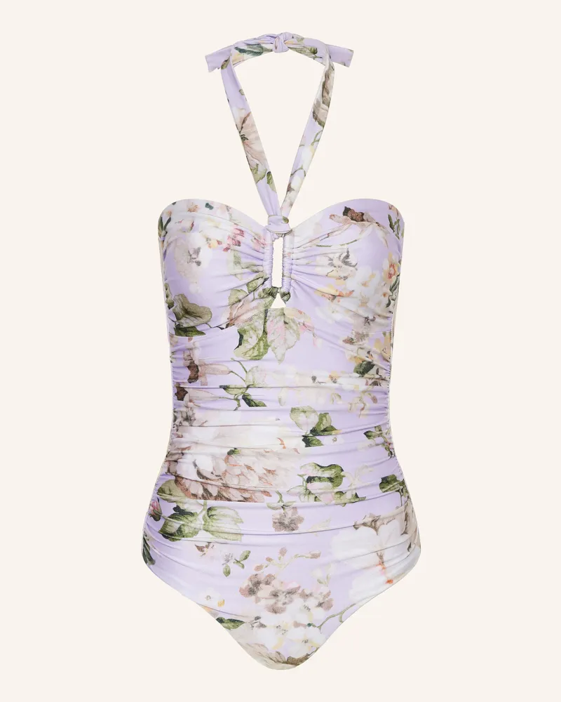 Zimmermann Neckholder-Badeanzug Acacia lila Helllila