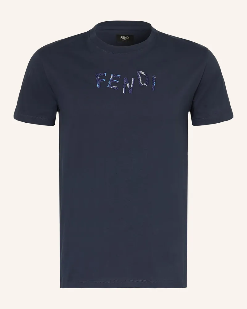 Fendi T-Shirt blau Dunkelblau