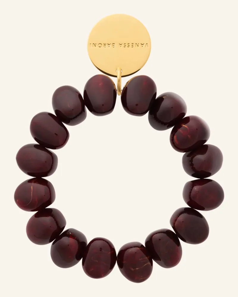 Vanessa Baroni Armband Stone Flex Bracelet Bordeaux Marble By Glambou gold Gold