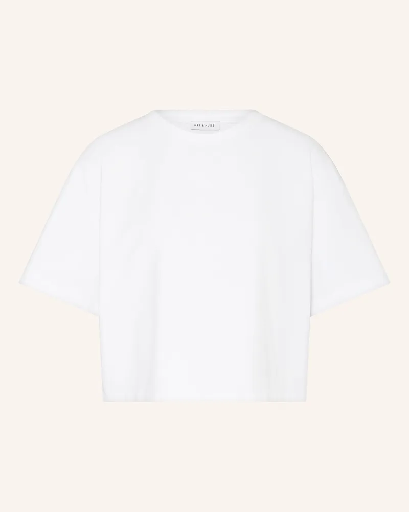 Mrs & HUGS Oversized-Shirt Weiss