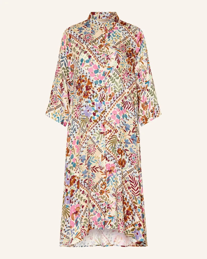 Smith & Soul Hemdblusenkleid Mit 3/4-Arm beige Ecru
