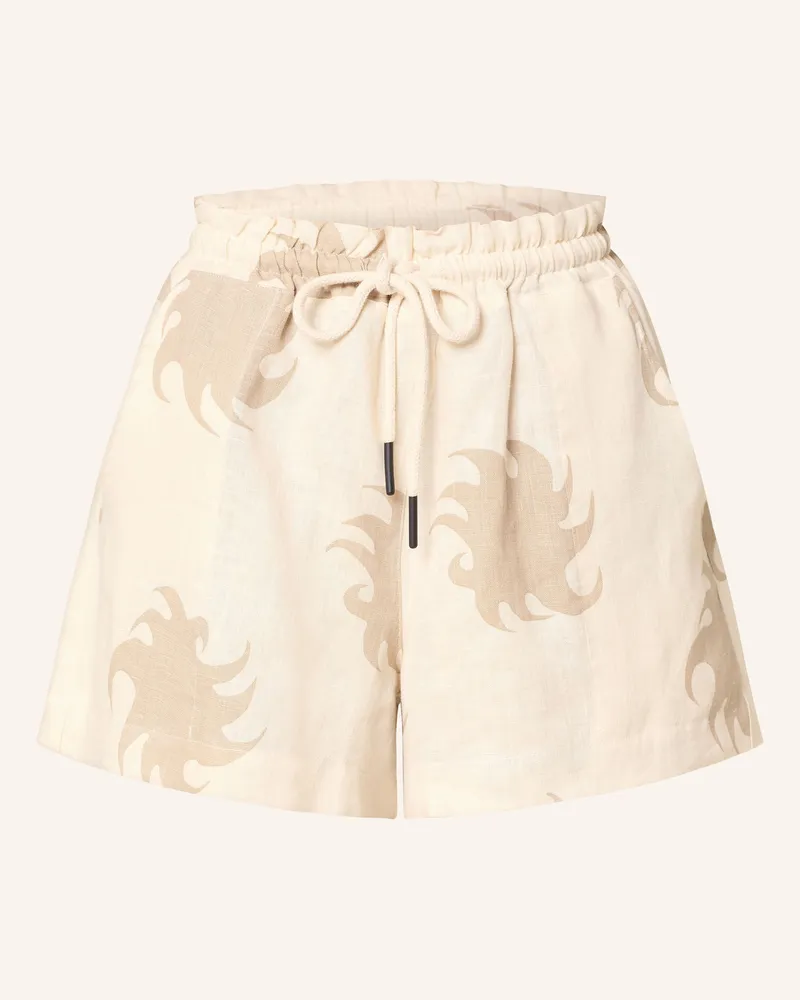 OAS Leinen-Shorts HAZEL AMBER DRIZZLE Ecru