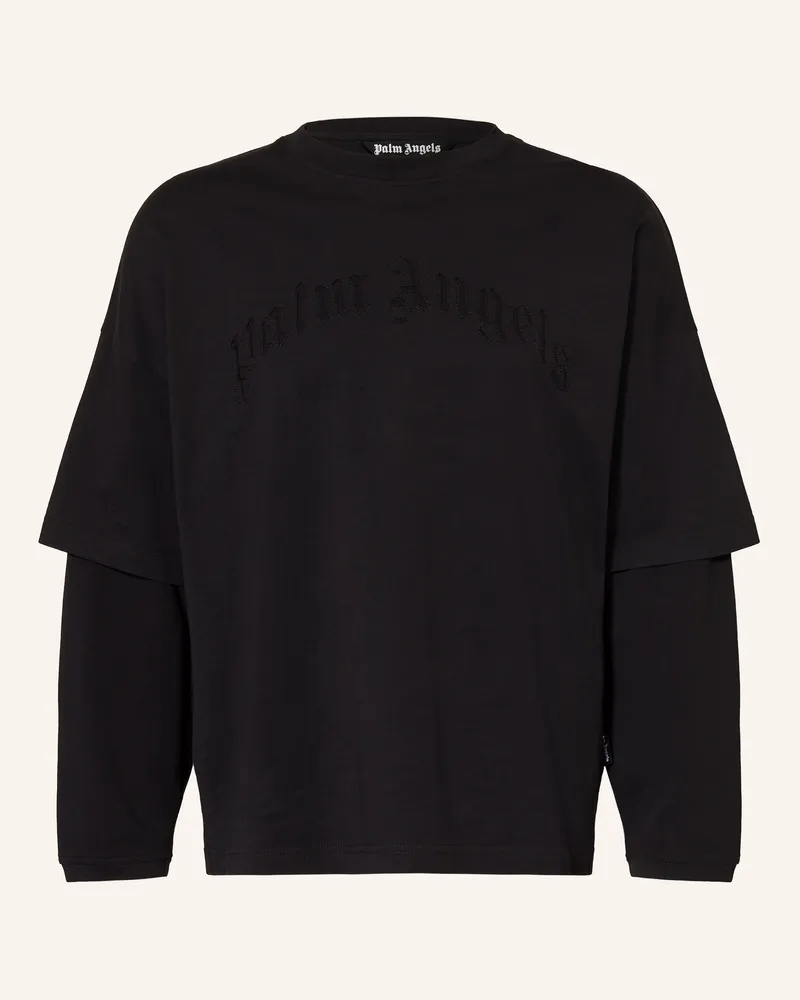 Palm Angels Longsleeve schwarz Schwarz