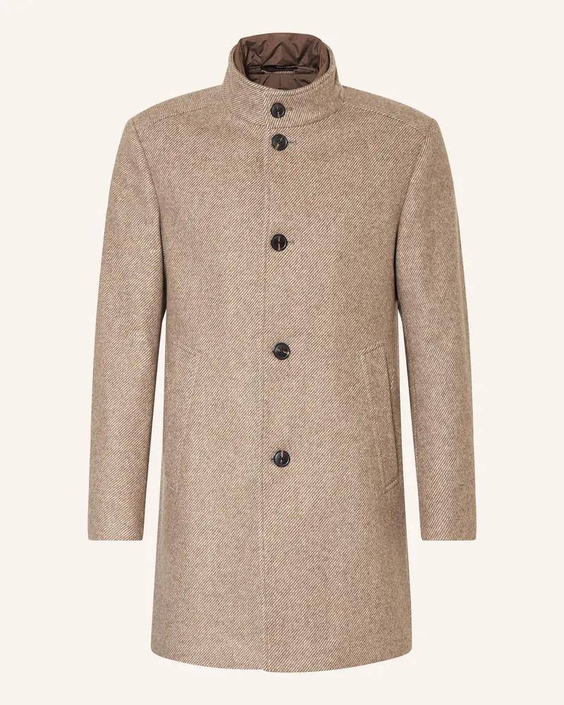 JOOP! Wollmantel MAICO mit herausnehmbarer Blende Hellbraun