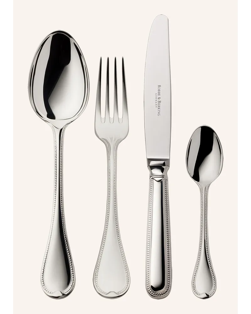 ROBBE & BERKING 4-tlg. Besteckset FRANZÖSISCH-PERL (925 Silber