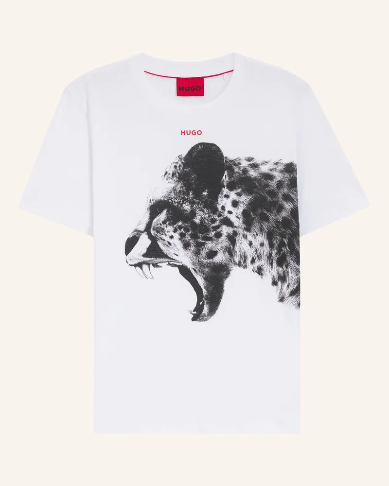 HUGO BOSS T-Shirt DIKOBRA_IN Regular Fit Weiss