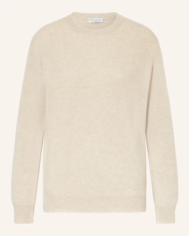Brunello Cucinelli Cashmere-Pullover Beige