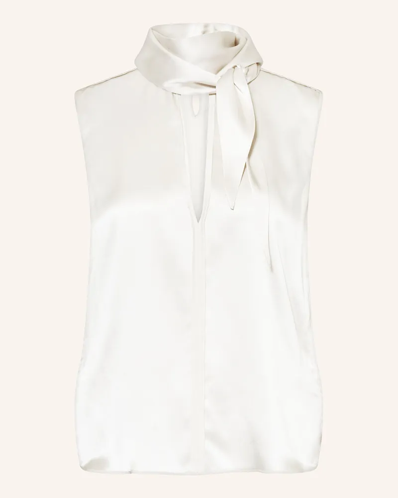 Dorothee Schumacher Blusentop SENSE OF SHINE aus Seide Weiss