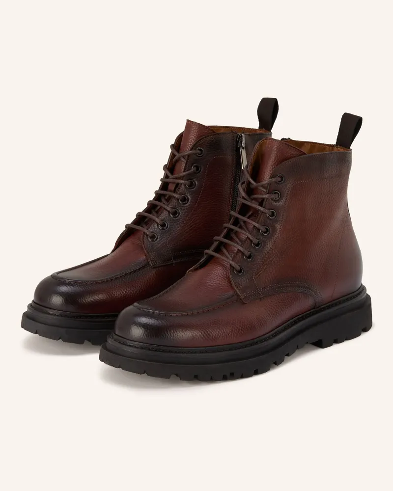 paul Schnürboots braun Dunkelbraun