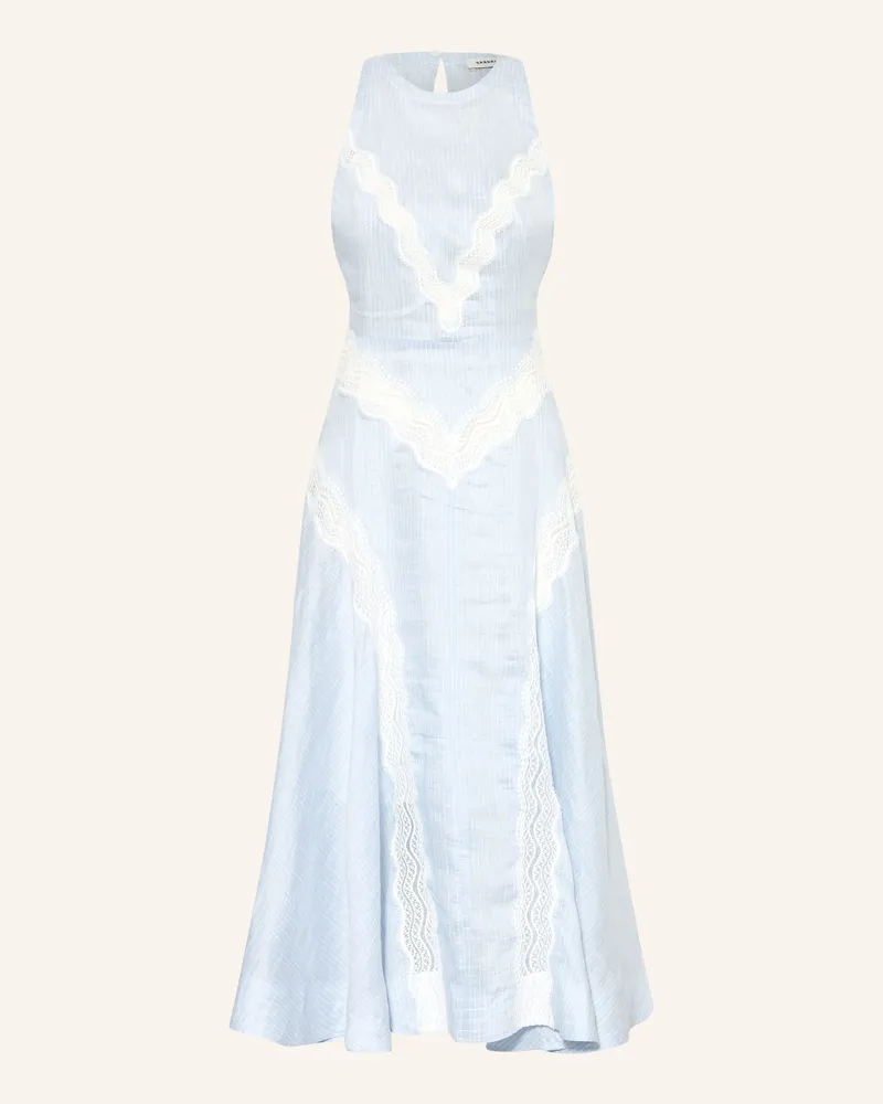 Sandro Kleid Mit Spitze blau Hellblau