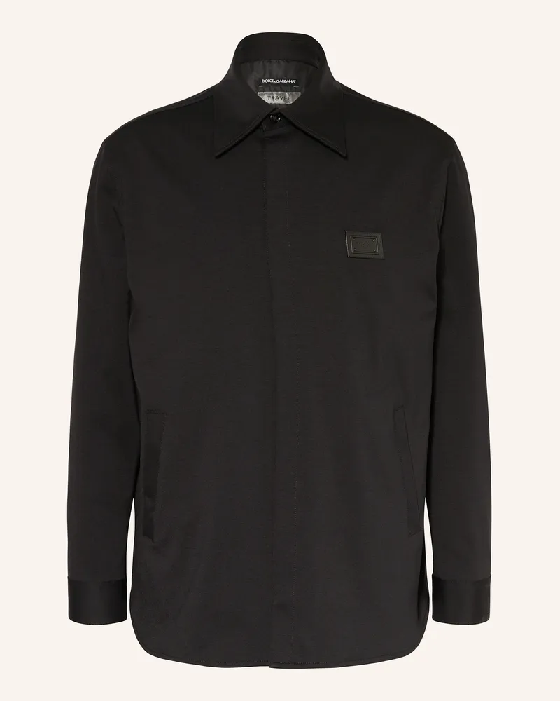 Dolce & Gabbana Jersey-Overjacket schwarz Schwarz