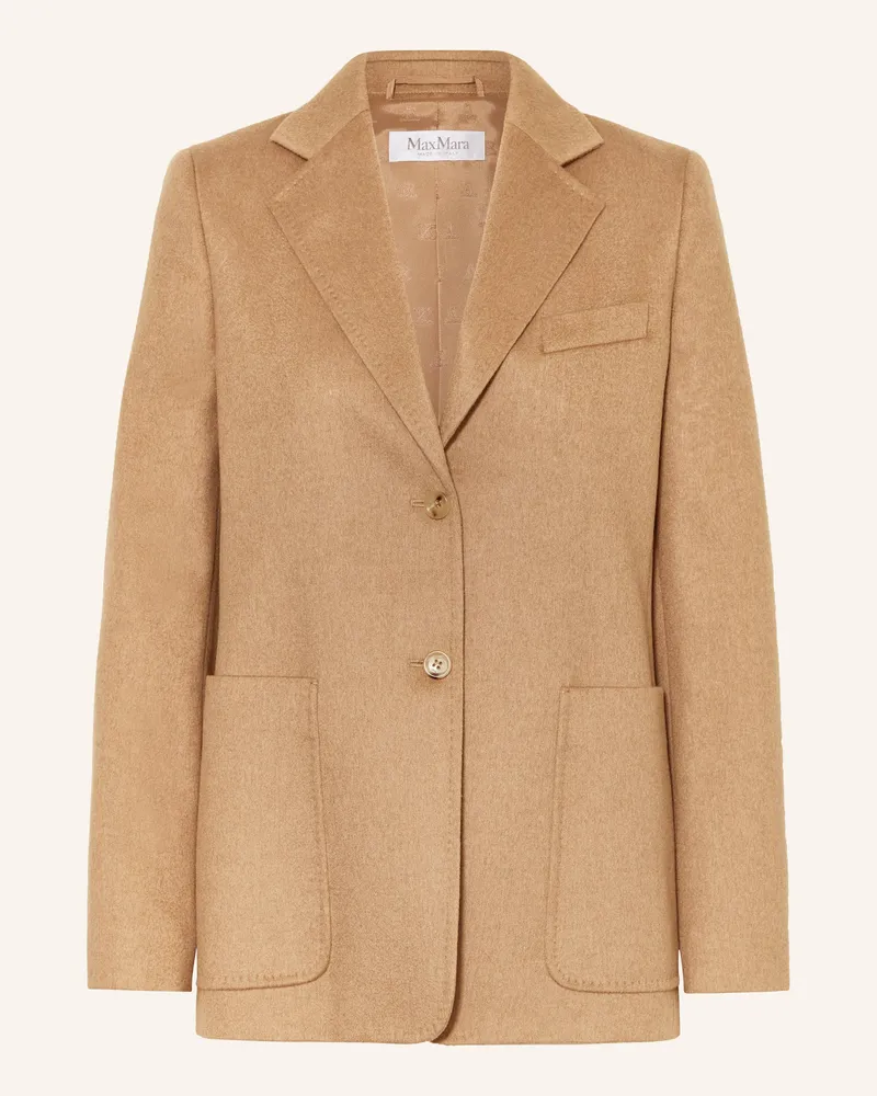 Max Mara Kamelhaar-Blazer Belluno braun Camel