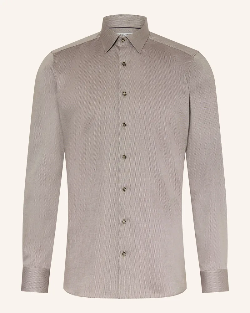 Olymp Hemd Level Five Body Fit braun Grau