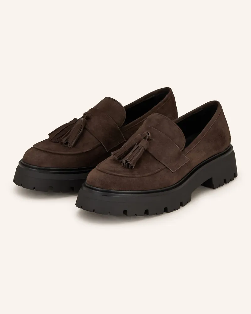 Darling Harbour Plateau-Loafer braun Dunkelbraun