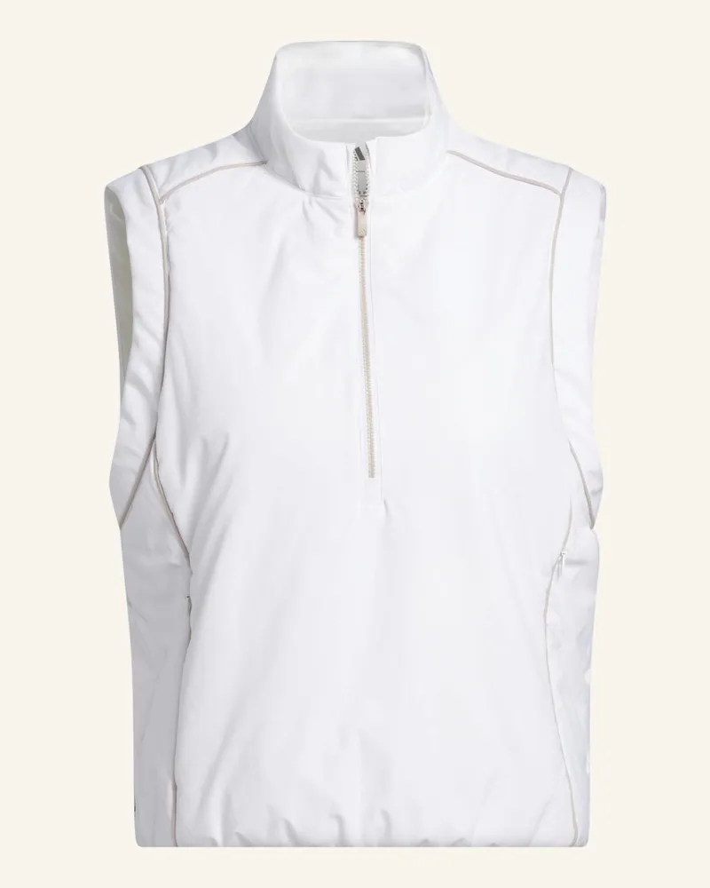 adidas BEYOND TWISTWEAVE LOOSE QUARTER-ZIP WESTE Weiss