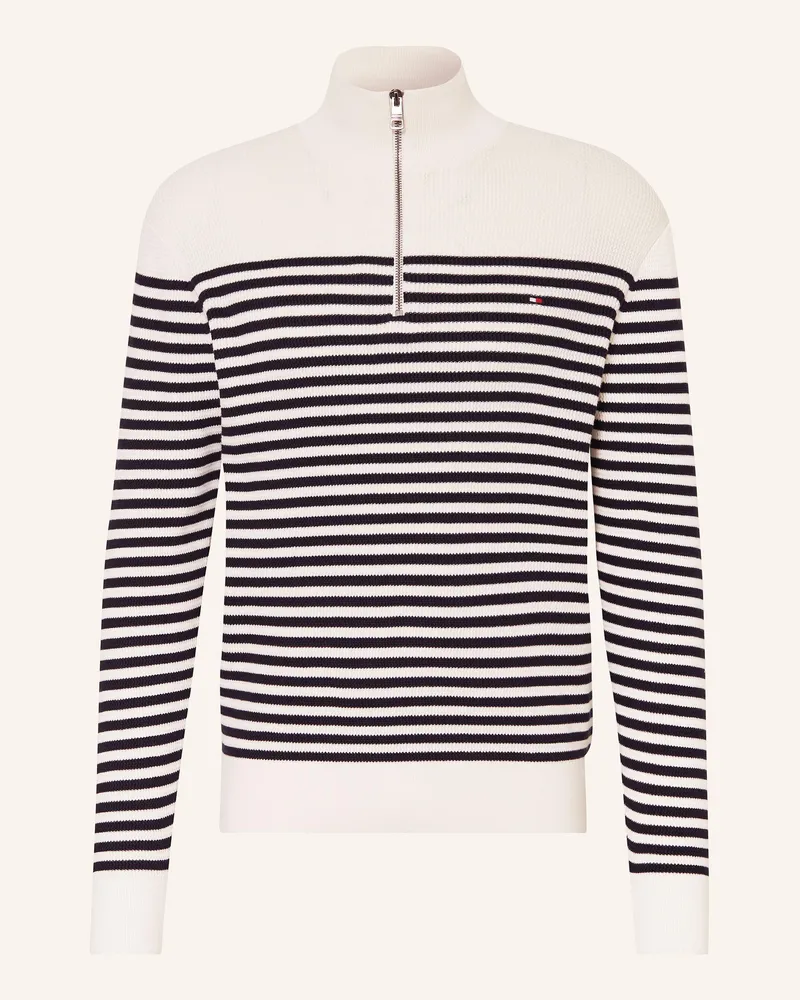 Tommy Hilfiger Troyer Racking weiss Dunkelblau
