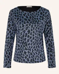 lilienfels Longsleeve mit Glitzergarn Blau