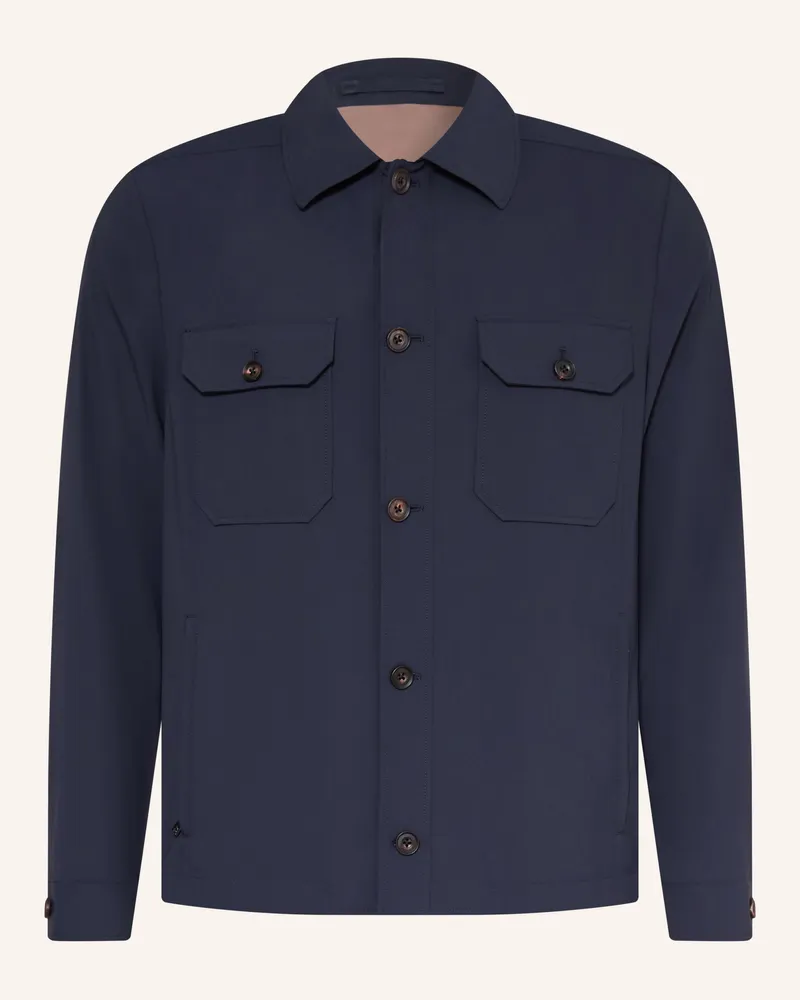 Corneliani Overjacket blau Dunkelblau