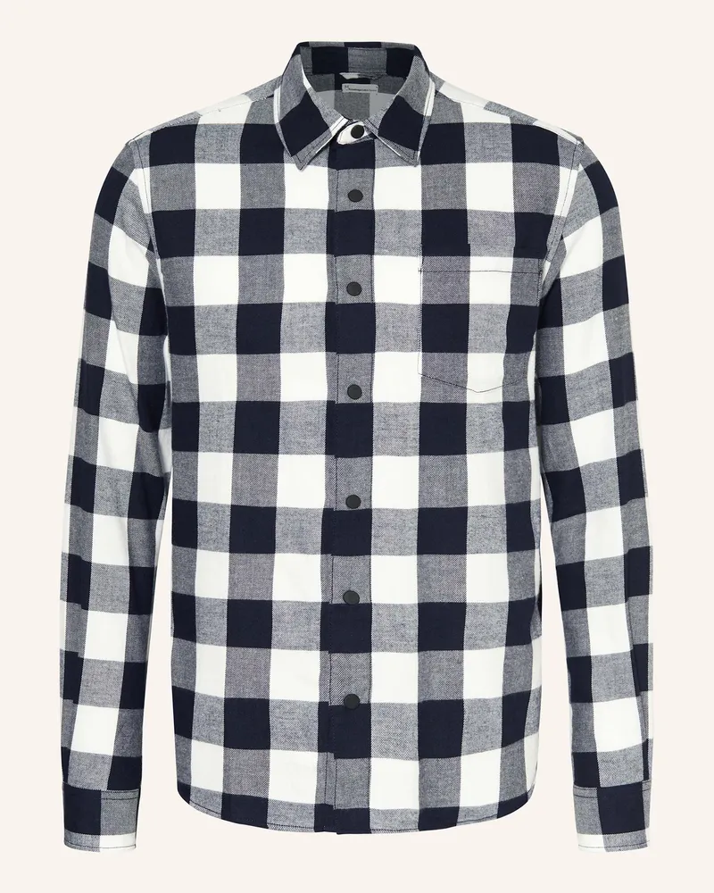 Knowledge Cotton Apparel Outdoor-Hemd Regular Fit Dunkelblau