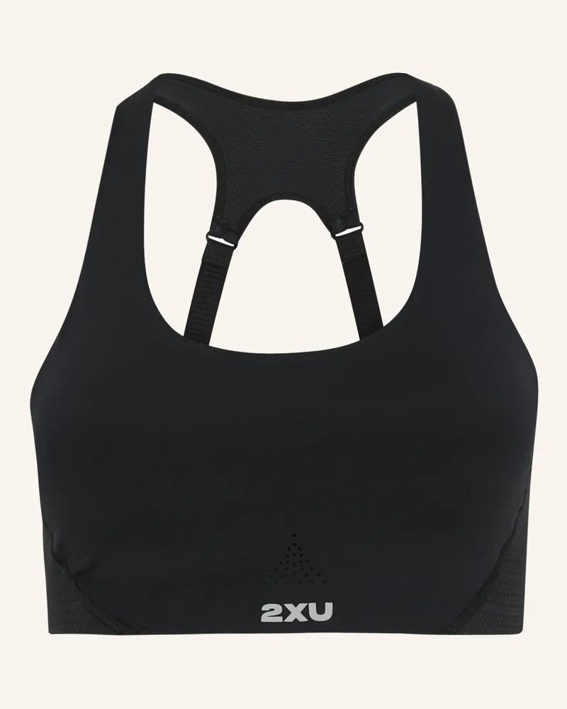 2XU Sport-BH AERO MESH MEDIUM IMPACT BRA Schwarz