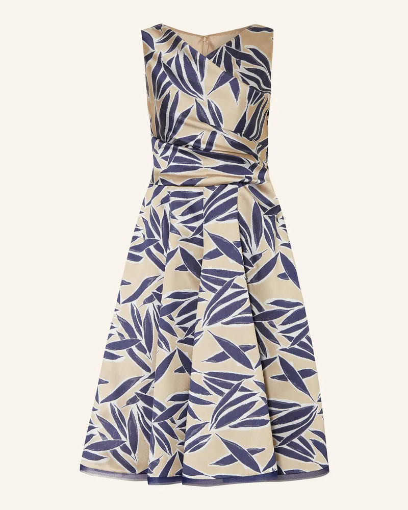 Talbot Runhof Cocktailkleid beige Dunkelblau