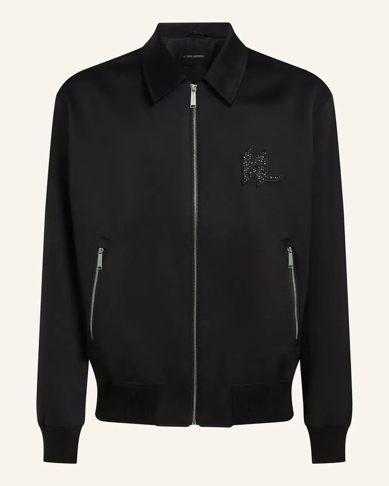 Karl Lagerfeld Jacke schwarz Schwarz