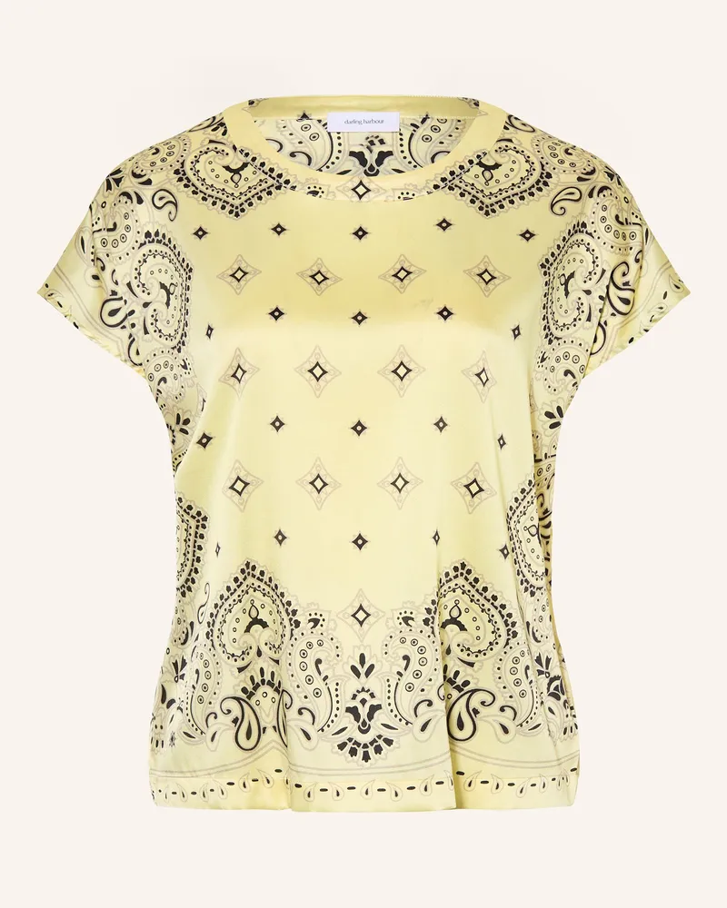 Darling Harbour Blusenshirt Aus Seide gelb Hellgelb