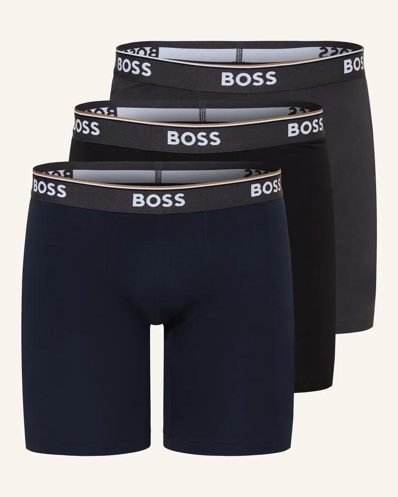 HUGO BOSS 3er-Pack Boxershorts blau Dunkelblau