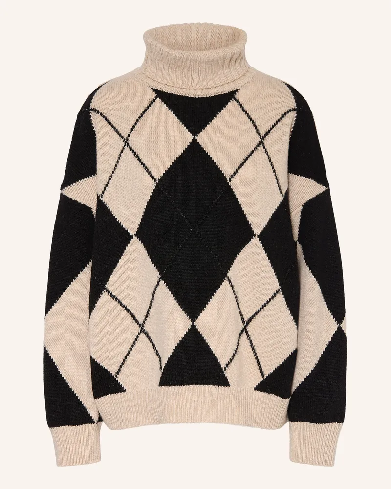 ottod’Ame Rollkragenpullover Mit Glitzergarn beige Beige