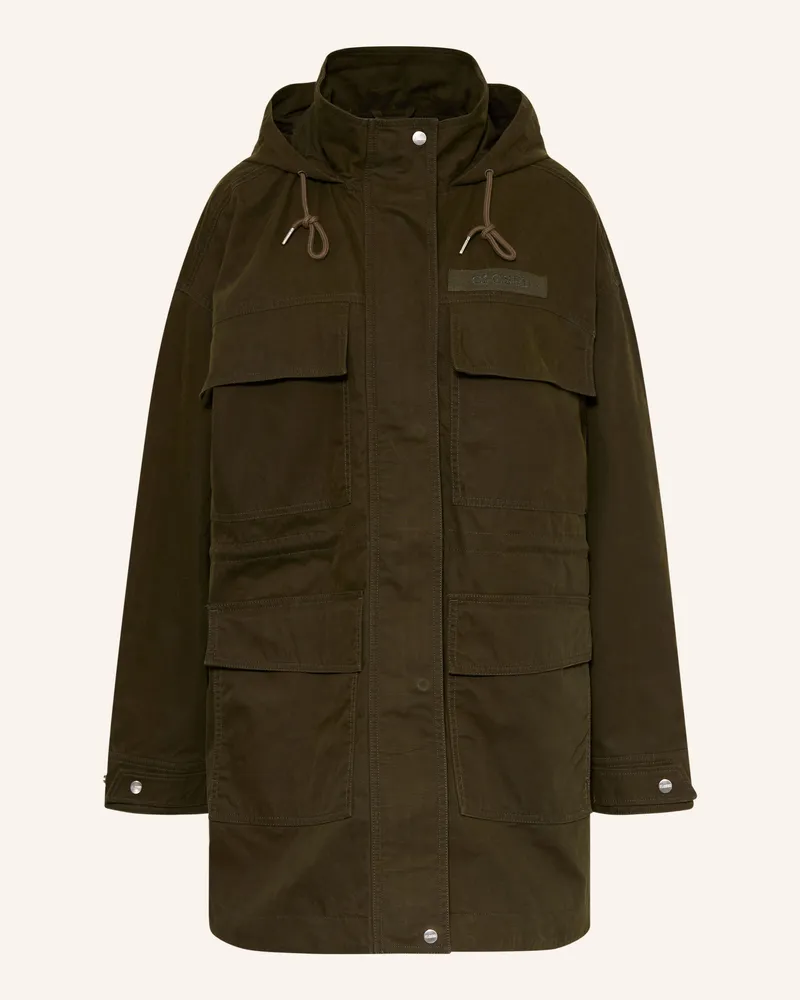 Closed Parka gruen Oliv