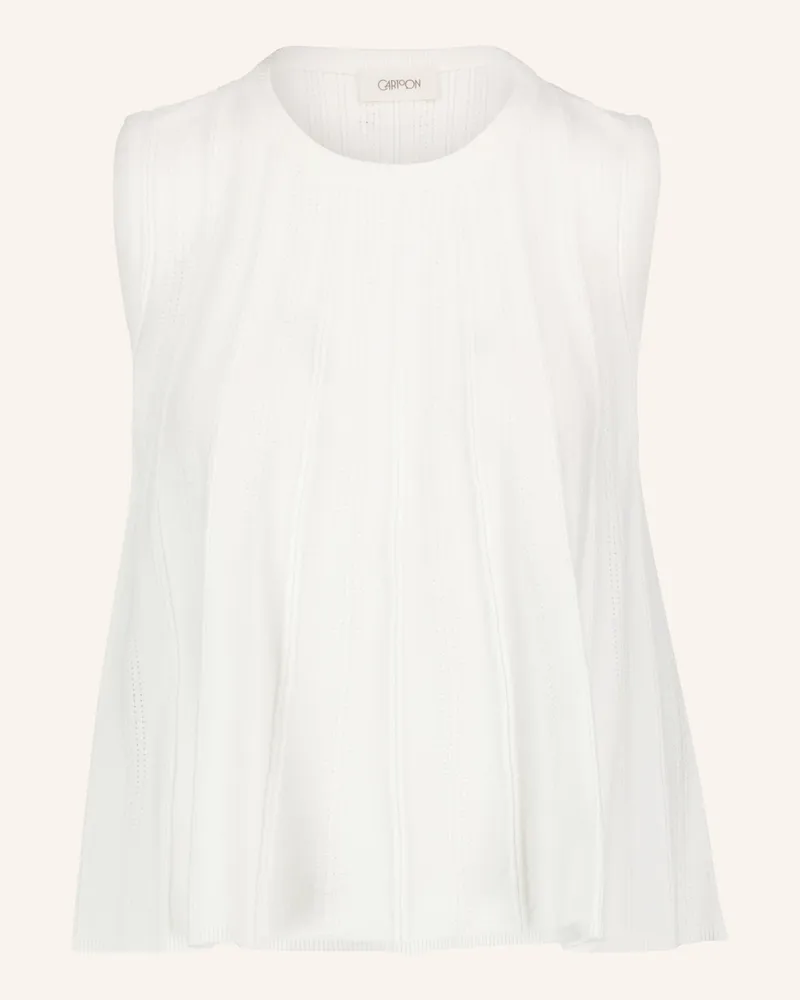 Cartoon Stricktop weiss Weiss