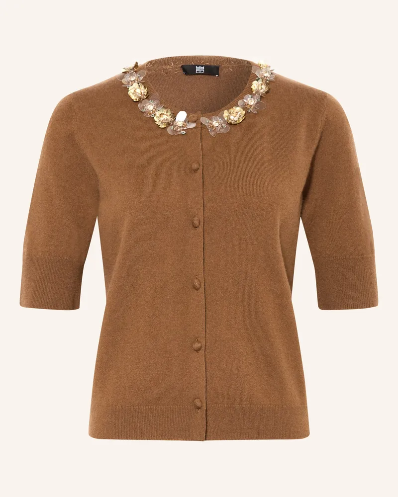 Riani Strickjacke Aus Merinowolle Mit Cashmere braun Braun