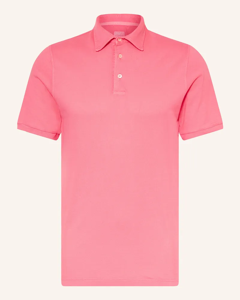Fedeli Piqué-Poloshirt Hellrot