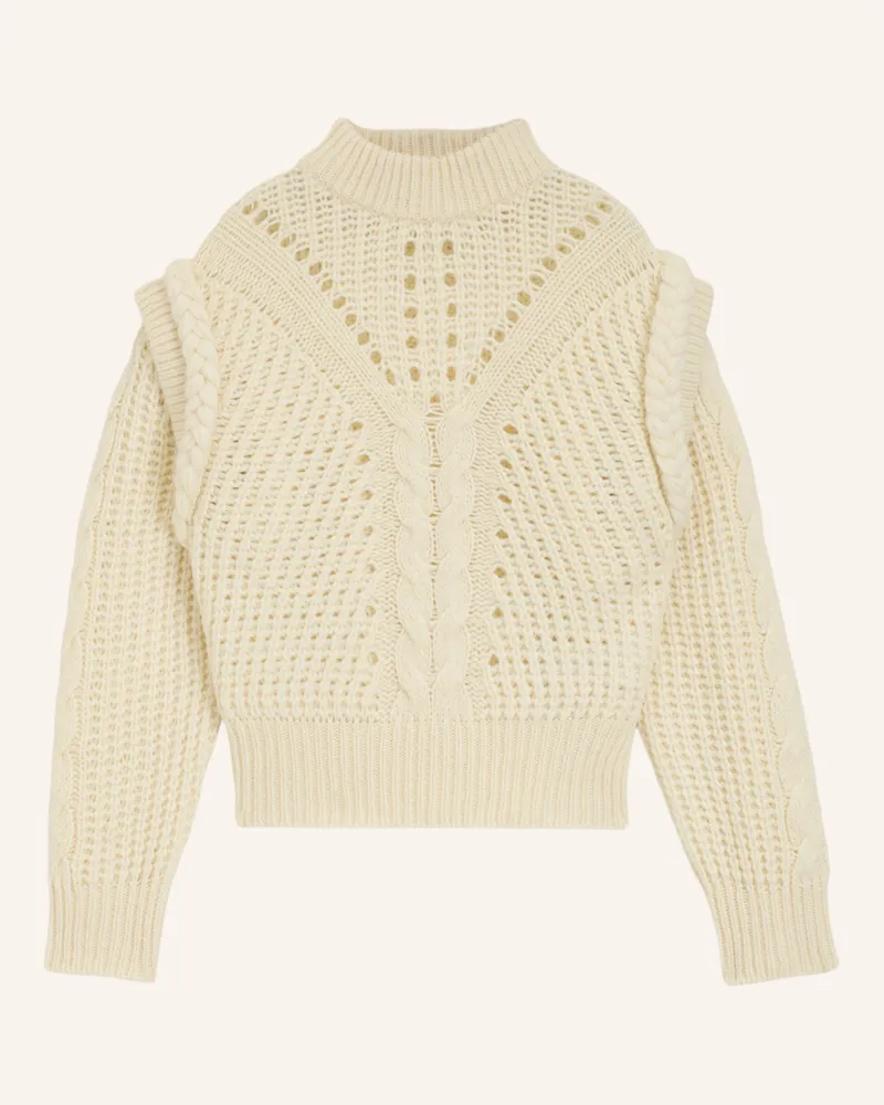 HUGO BOSS Pullover C_FASTA Relaxed Fit Weiss